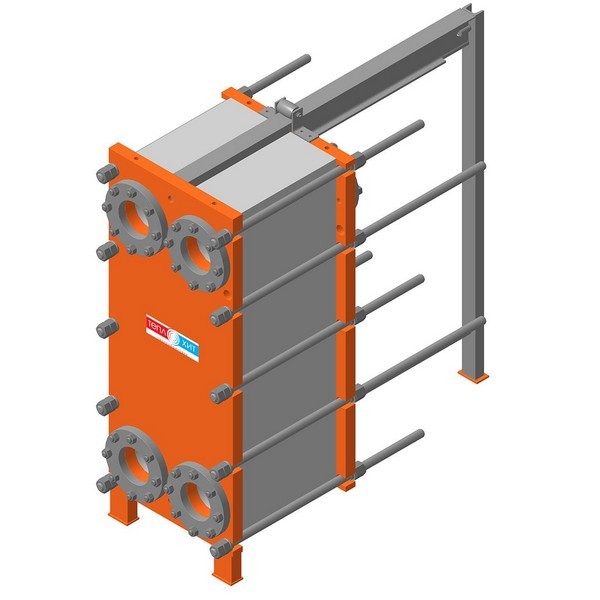 Пластинчатый разборный теплообменник Теплохит ТИ 27 (ДУ 100) – фото внешнего вида